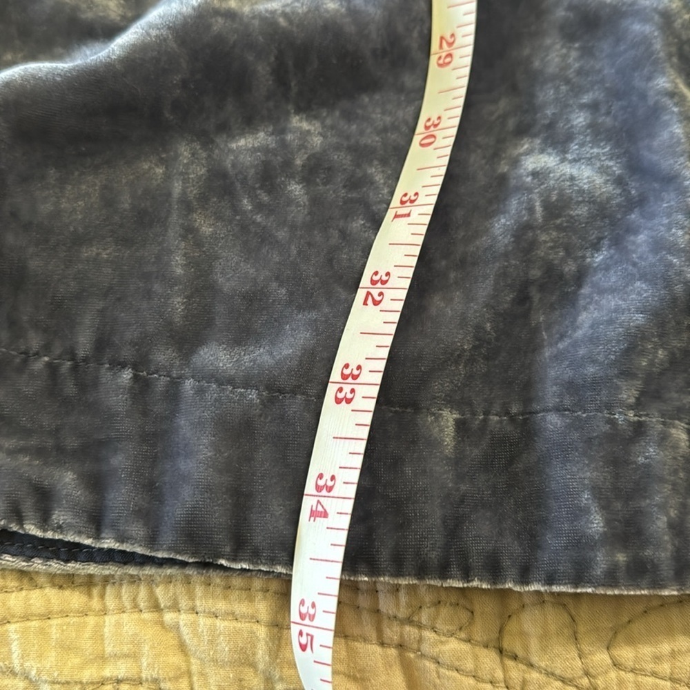Anthropologie Slate Blue Melody Velvet Tunic Dress - Picture 9 of 14